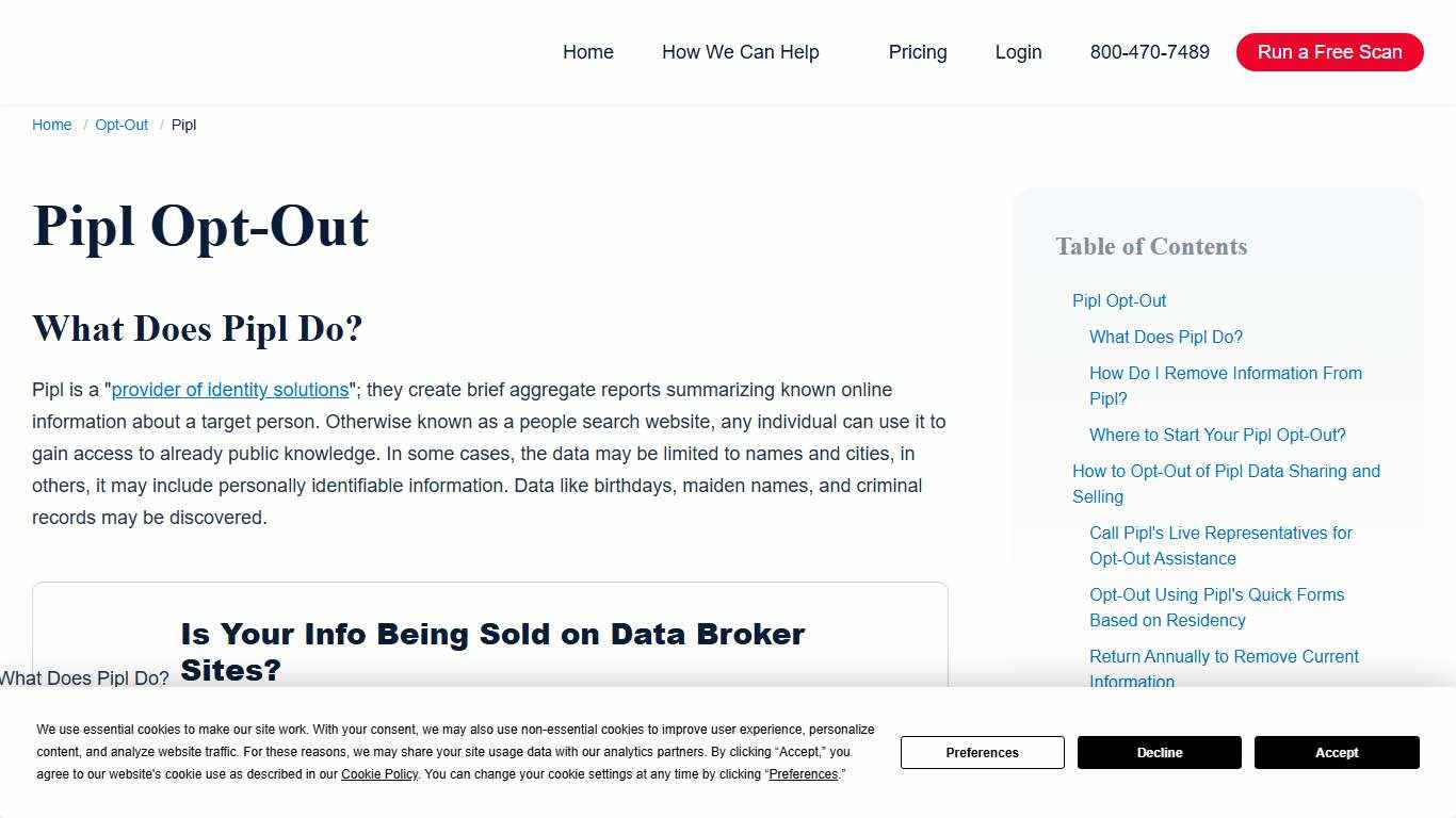 Protect Your Privacy: Opt Out & Remove Information from Pipl