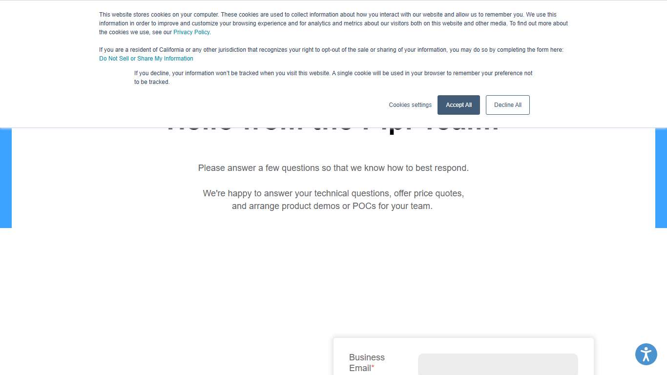 Contact Us - Search API